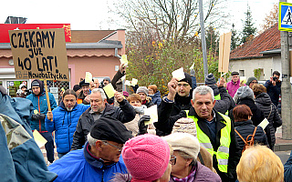 Mieszkańcy zablokowali ulicę Bałtycką w Olsztynie Mieszkańcy zablokowali ulicę Bałtycką w Olsztynie
